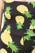 Pineapple Self Tie Shoulder Strap Jumpsuit