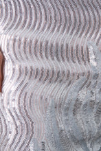 Palm Sequins Pattern Midi Dress