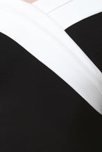 Off The Shoulder Two Tone Midi Dress