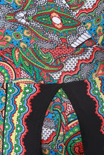 Paisley Surplice Romper Maxi Dress