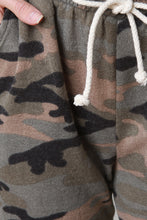 Knit Camouflage Drawstring Jogger Pants