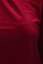 Smooth Velvet Cutout Long Sleeve Top