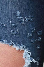 Dark Wash Distressed Accent Jeans