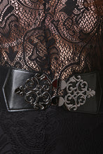 Belted Long Sleeve Lace Jumpsuit