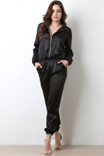 Satin Jogger Jumpsuit