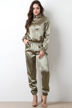 Satin Jogger Jumpsuit