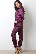 Satin Jogger Jumpsuit