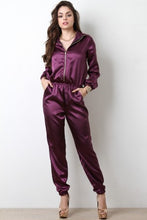 Satin Jogger Jumpsuit