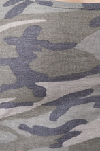 Short Sleeve Camouflage Crop Top