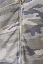 Terry Knit Hooded Camouflage Sweater Dress