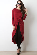 Knotted High Low Maxi Top