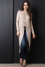 Knotted High Low Maxi Top