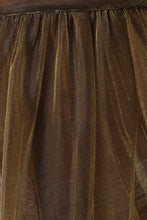 Metallic Semi-Sheer Deep V Maxi Dress