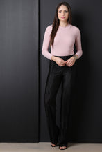 Two Tone Marled Knit Bodysuit