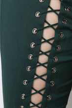 Lace Up Eyelet Jumpsuit