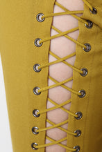 Lace Up Eyelet Jumpsuit