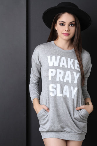 Wake Pray Slay Mini Dress