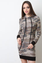 Distressed Camouflage Sweater Dress