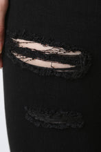 High Waisted Two Pockets Distress Jeans