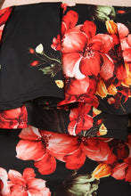 Off The Shoulder Floral Print Midi Dress