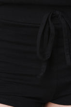 French Terry Knit Side Eyelet Tie Shorts