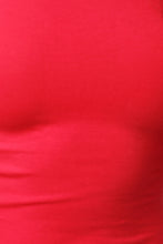 Simple Stretchy Knit Scooped Midi Dress