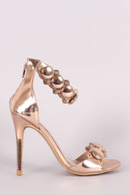 Shoe Republic LA Button And Stud Ankle Strap Stiletto Heel