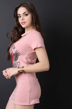 Slashed Amazing Rock Graphic Longline Top