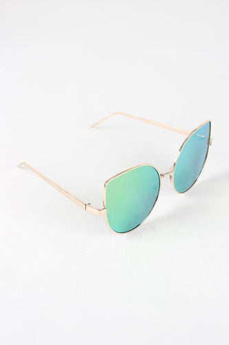 Wire Framed Cat Eye Sunglasses
