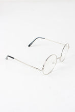 Circular Metal Framed Clear Lens Sunglasses