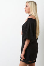 Ripped Oversized Tee Dress