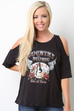 Cold Shoulder Country Music Graphic Tee